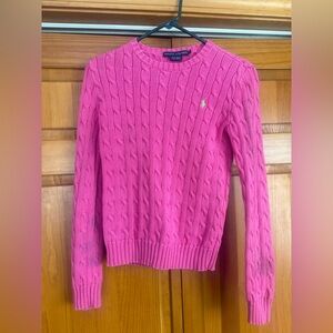 Women’s Ralph Lauren Cable Knit Crewneck Sweater